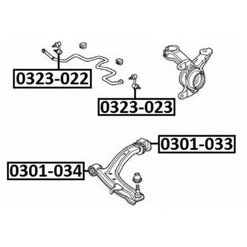 фото Сайлентблок рычага подвески asva 0301-034 для honda hr-v