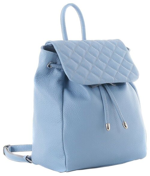 Рюкзак Fiato, фактура стеганая, голубой, синий