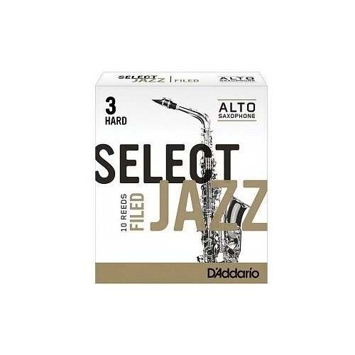Трости для саксофона альт DAddario RSF10ASX3H Select Jazz трости для саксофона альт daddario rsf10asx2h select jazz