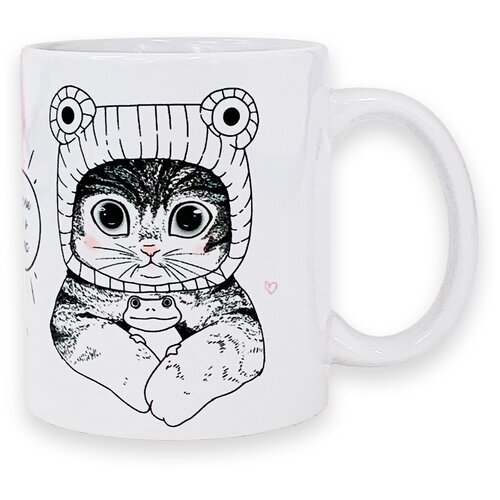 Кружка Sweet Cat Shop / Все мысли только о котиках и тебе / с надписью / в подарок / чашка для чая / для кофе / сувенир