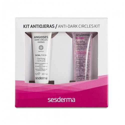 Купить Sesderma Anti Dark Circles Kit - Набор от темных кругов вокруг глаз (Angioses контур для глаз, 15 мл + Гель-контур для зоны вокруг глаз и губ GLICARE, 15 мл)