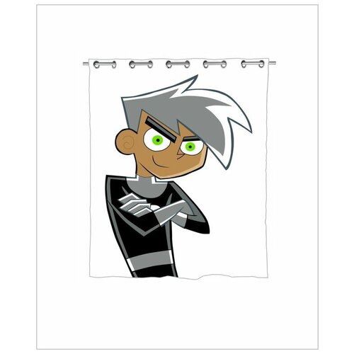 фото Штора в ванную дэнни-призрак, danny phantom №8, goodbrelok