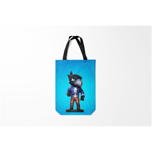 фото Сумка-шоппер / 31х42 см / геймерам / brawl stars crow burnettie