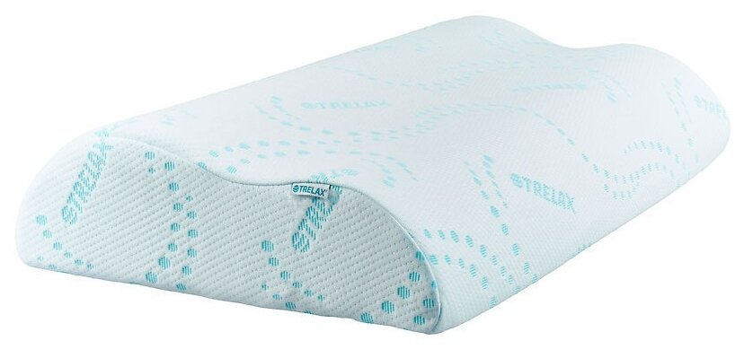 Ортопедическая подушка для сна Trelax Respecta П05, с эффектом памяти М - 10 и 12 см
