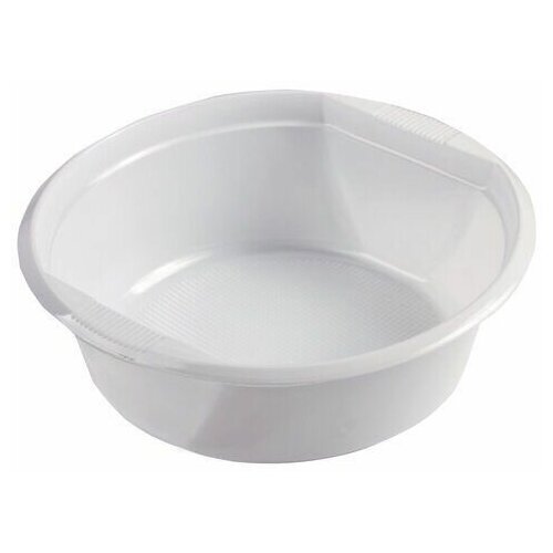 Тарелка суповая 0,5 л одноразовая/пластик/белая/100 штук
