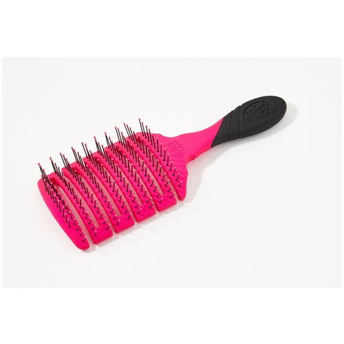 фото Wet brush pro flex dry paddle pink щетка для быстрой сушки волос прям. (розовая) с мягкой ручкой