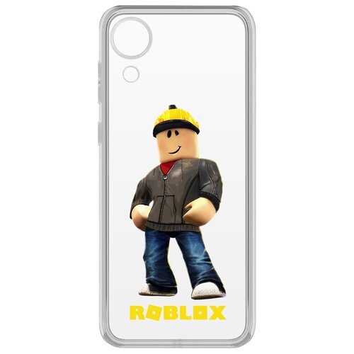 Чехол-накладка Krutoff Clear Case Roblox-Строитель для Samsung Galaxy A03 Core (A032) чехол накладка krutoff clear case абстракт 8 для samsung galaxy a03 core a032