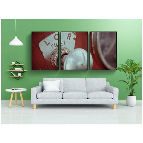 фото Набор модулных постеров для интерьера "знак, топливо, поездка" 60x90 см. в тубусе, без рамки lotsprints