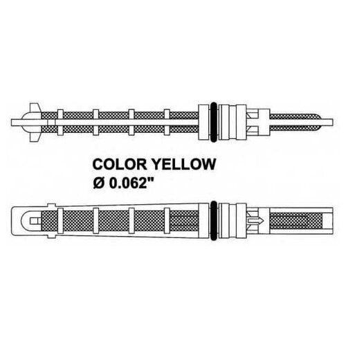 NRF 38212_форсунка клапан расширительный! Orifice Yellow\ Audi 80/100/A2/A4/A6, VW Passat 97-05 NRF 38212