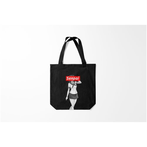 фото Сумка-шоппер / 40х40 см / аниме / сенпай senpai burnettie