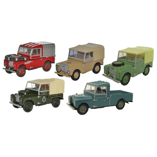 Набор из 5 моделей Land Rover Series I Collection, Scale 1:76