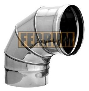 Колено Ferrum (Феррум) 90гр 0,8мм d120 - фотография № 1