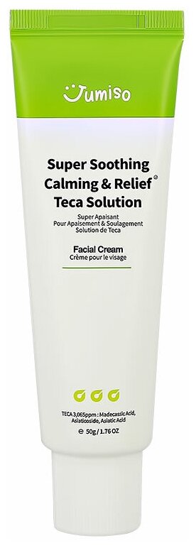 Интенсивно успокаивающий крем Jumiso Super Soothing Calming & Relief Teca Solution Facial Cream, 50г