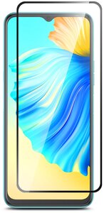 Фото Защитное стекло на Tecno Spark 8P/ Техно Спарк 8П на экран черная рамка полноэкранное Brozo