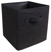 Коробка складная для хранения, 27х27х28 см, органайзер для хранения, кофр для хранения вещей, черный
