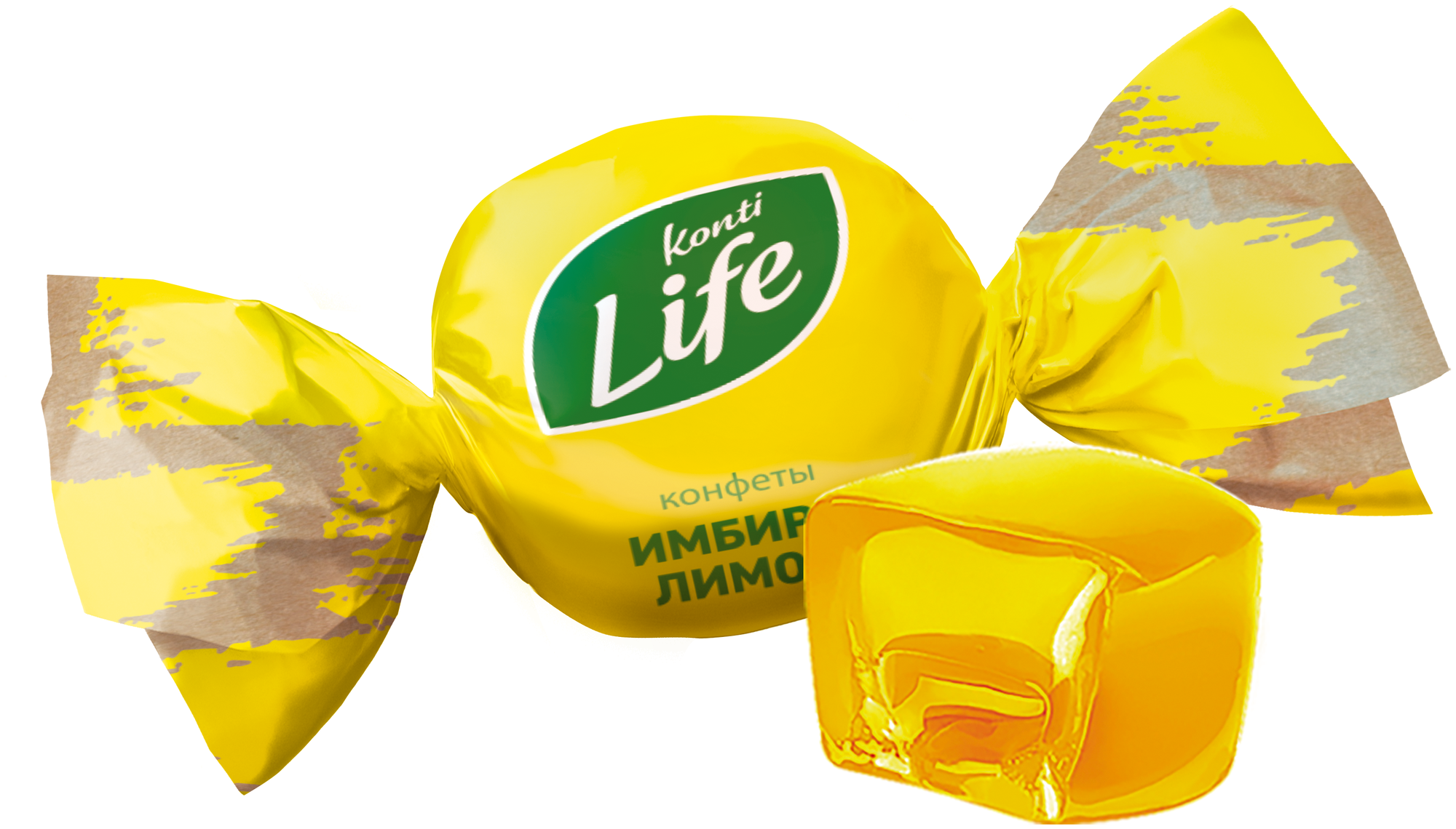 Конфеты "Konti Life" имбирь-лимон, комплект 2 шт по 220 г - фотография № 3