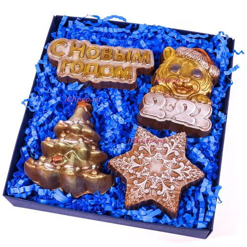 фото Шоколад ручной работы "шоколадный набор стандарт "новогодний" № 03 ichoco.ru