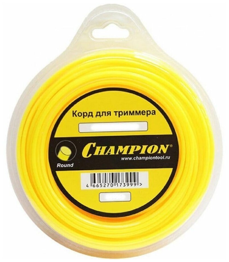 Корд триммерный Champion Round 2.0 мм х 60 м (круглый)