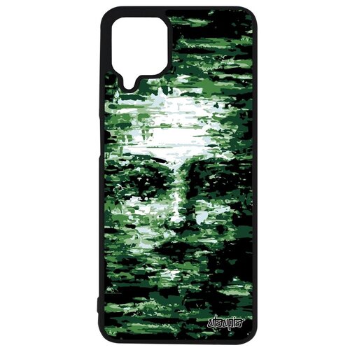 фото Красивый чехол для телефона // samsung galaxy a12 // "женское лицо" искусственный образ, utaupia, зеленый