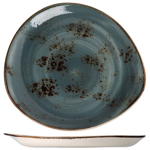 фото Тарелка мелкая «крафт», синий, фарфор, 11300520, steelite