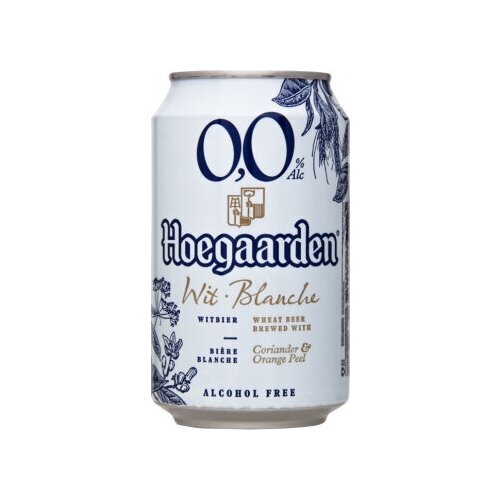 Hoegaarden 0,33л./24шт. Пиво Безалкогольное Нефильтрованное Ж/банка Хугарден