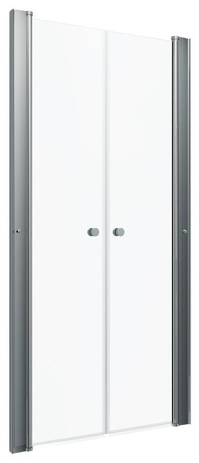 Дверь душевая распашная TRITON Дабл 90х185 см стекло прозрачное 5 мм профиль хром