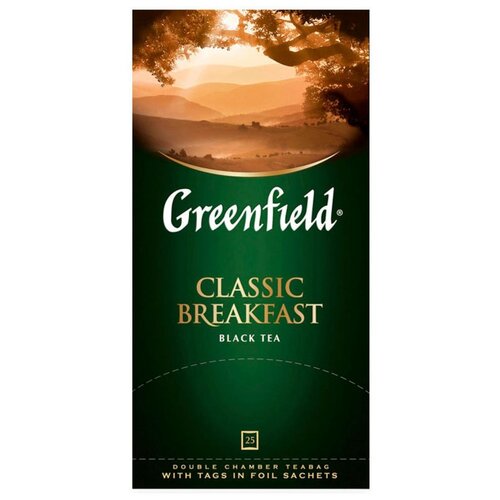 Greenfield Чай Greenfield Classic Breakfast черный фольгир. 25пак/уп 0354-15