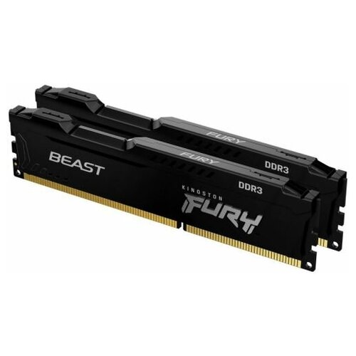 Модуль памяти DDR3 8GB (2*4GB) Kingston FURY KF318C10BBK2/8 Beast Black 1866MHz CL10 1RX8 1.5V 240-pin 4Gbit