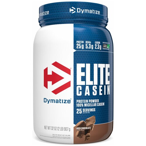 Казеиновый протеин DYMATIZE Casein 908 гр Шоколад cybermass casein 908 г шоколад