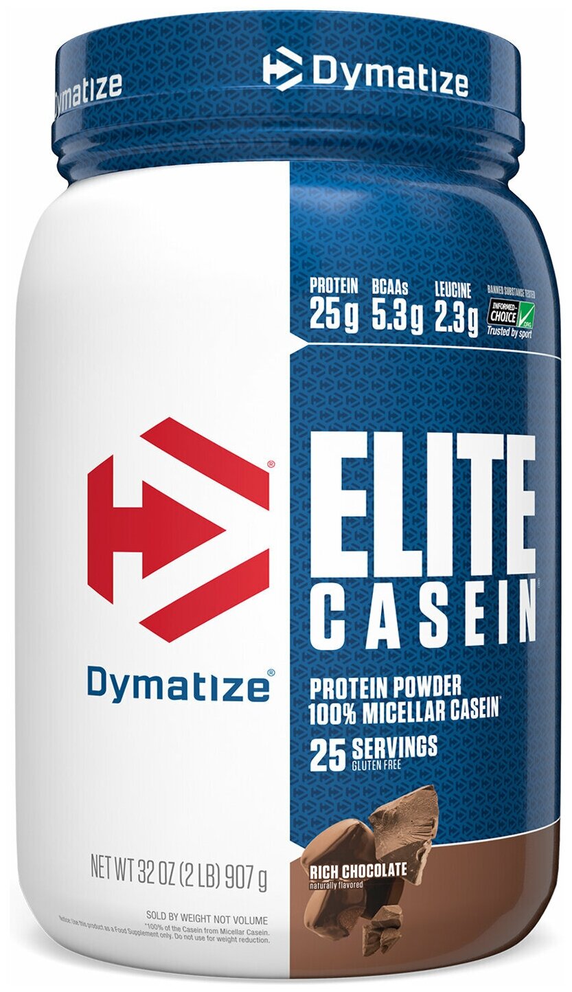 Казеиновый протеин DYMATIZE Casein 908 гр Шоколад