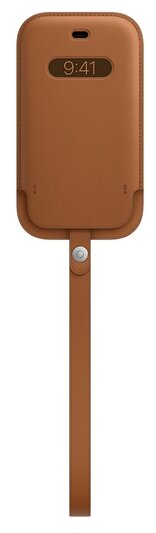 Чехол Apple MagSafe кожаный чехол-конверт для iPhone 12 mini, золотисто-коричневый