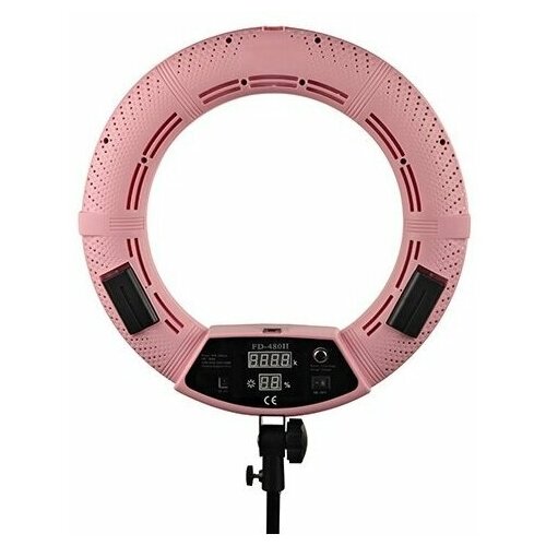 Лампа кольцевая OKIRO LED RING FD 480 +монитор розовая
