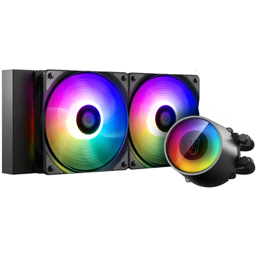 Водяное охлаждение DeepCool Castle 240RGB V2 (Intel LGA20XX/LGA1366/LGA115X AMD TR4/AM+/FM+)