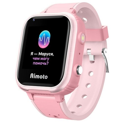 фото Смарт-часы aimoto iq 4g с голосовым помощником маруся (розовые) детские (8108801)