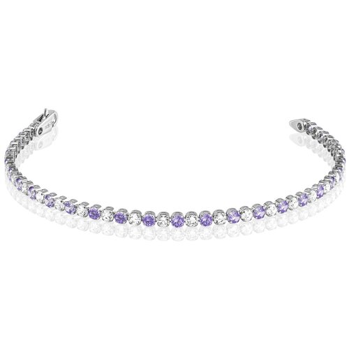 фото Dilight jewelry золотой браслет с фианитами flexy 2,75 мм,0706067, размер 16 см