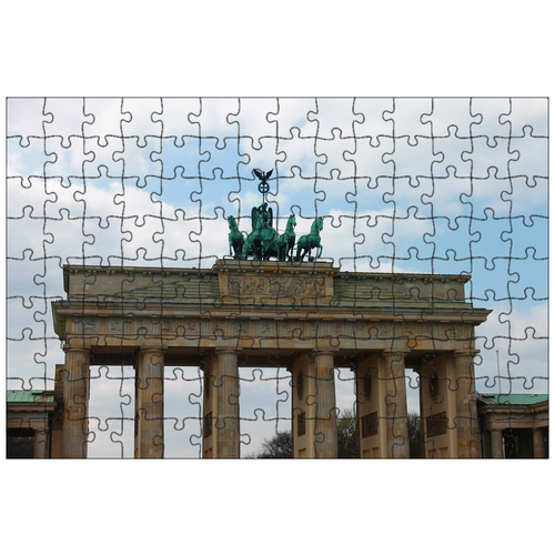 фото Магнитный пазл 27x18см."бранденбургские ворота, берлин, ориентир" на холодильник lotsprints