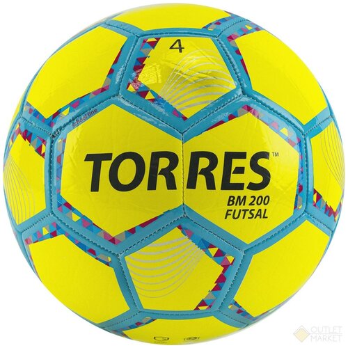 Мяч футзальный TORRES Futsal BM 200 FS32054 Размер 4 Желтый