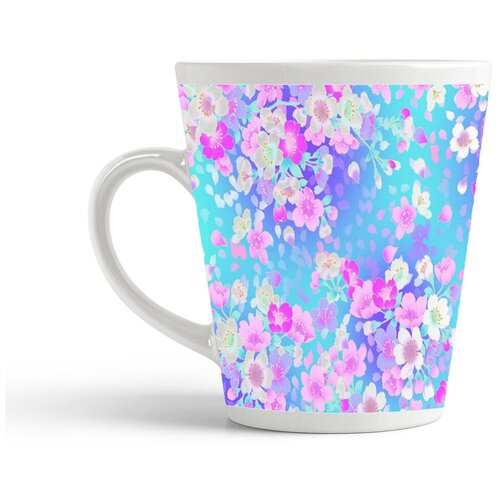 фото Кружка-латте coolpodarok нежные цветы