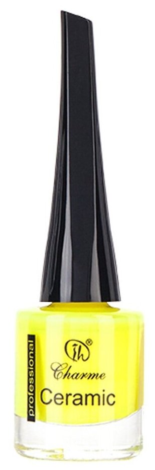 Charme Лак для ногтей Neon Ceramic, 9.5 мл, 105 Неон желтый