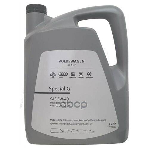 VAG GS55502M4 Масло моторное синтетическое Special G 5W-40 502 00/505 00, 5л 1шт