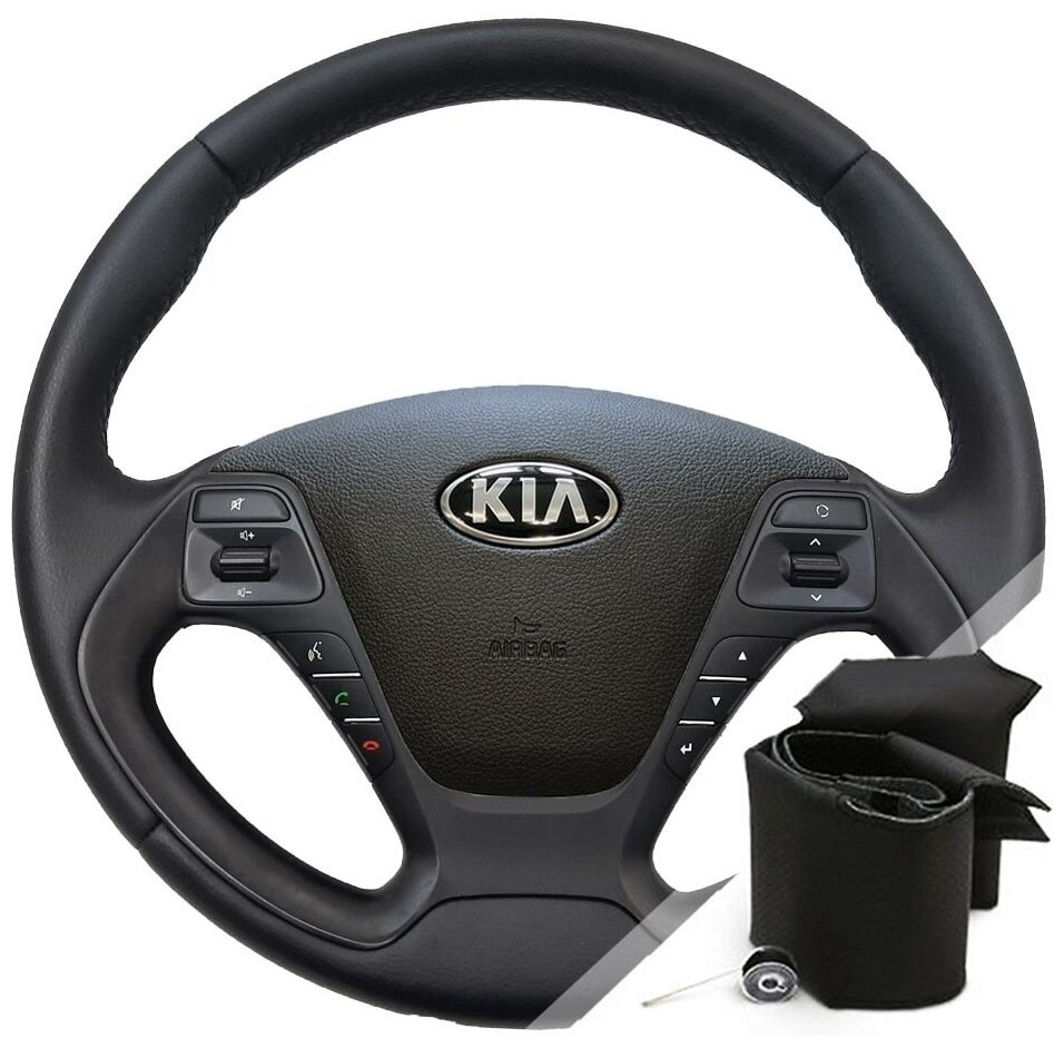 Оплетка для руля Kia Ceed 2 (2012-2012) для замены штатной кожи руля