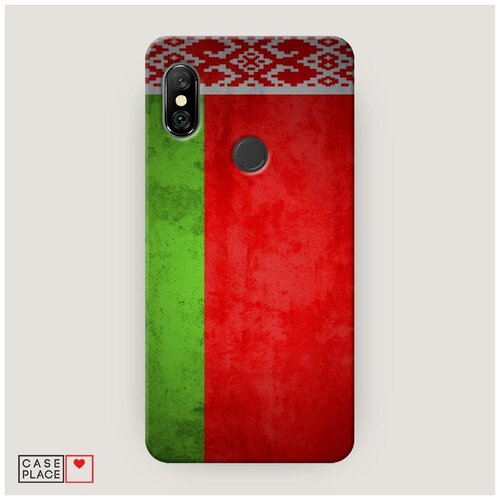 фото Чехол пластиковый xiaomi redmi note 6 pro флаг белоруссии 1 case place