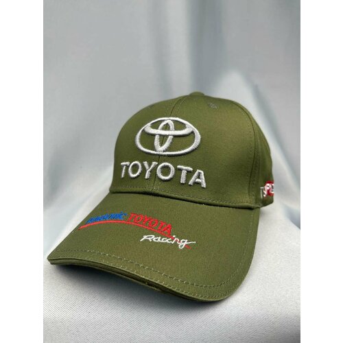 фото Бейсболка бини toyota мужская бейсболка toyota/кепка toyota/мужская кепка тойота, размер 55-58, зеленый