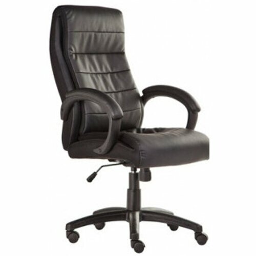 Кресло руководителя Easy Chair 648 TPU кожзам черный, пластик черный