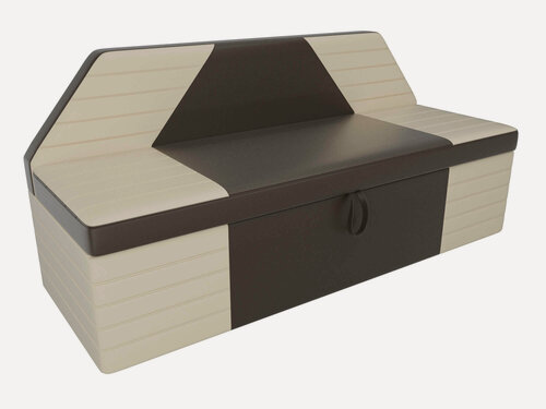 Изображение товара Artum Кухонный прямой диван Дуглас эко кожа коричневый бежевый