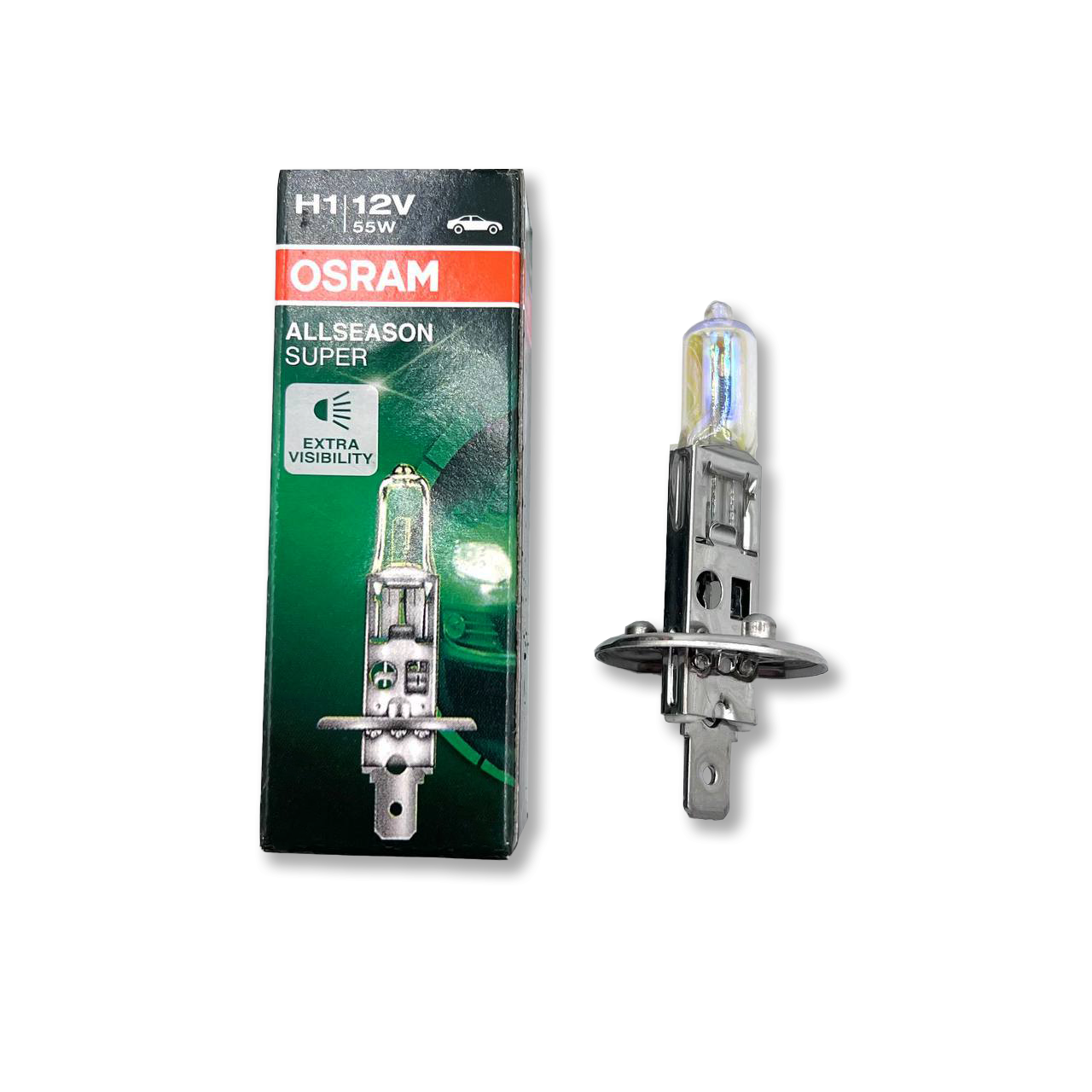 Лампа H1 12-55+30% ALS (allseason) OSRAM 64150ALS