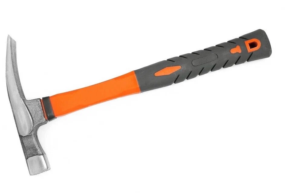 фото Молоток каменщика узкий FiberGlass "Практик", 600гр, Профи