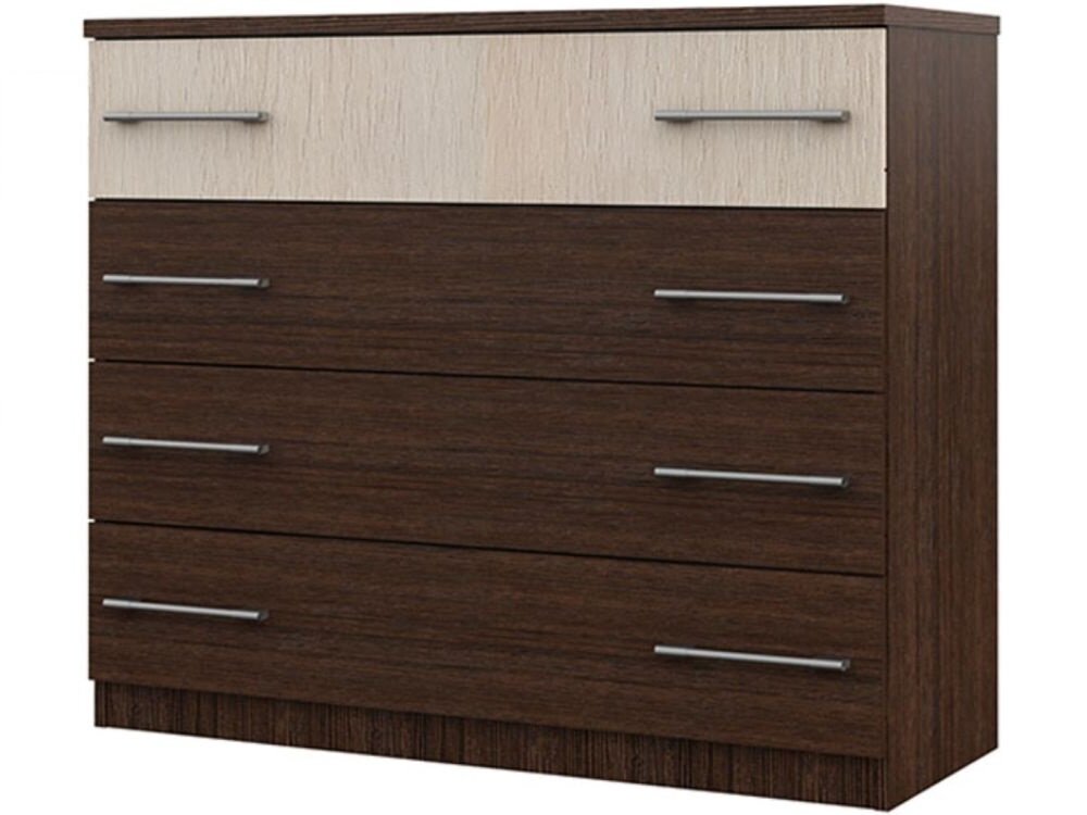 фото Комод «Аврора» 4ящ, Венге/Дуб молочный