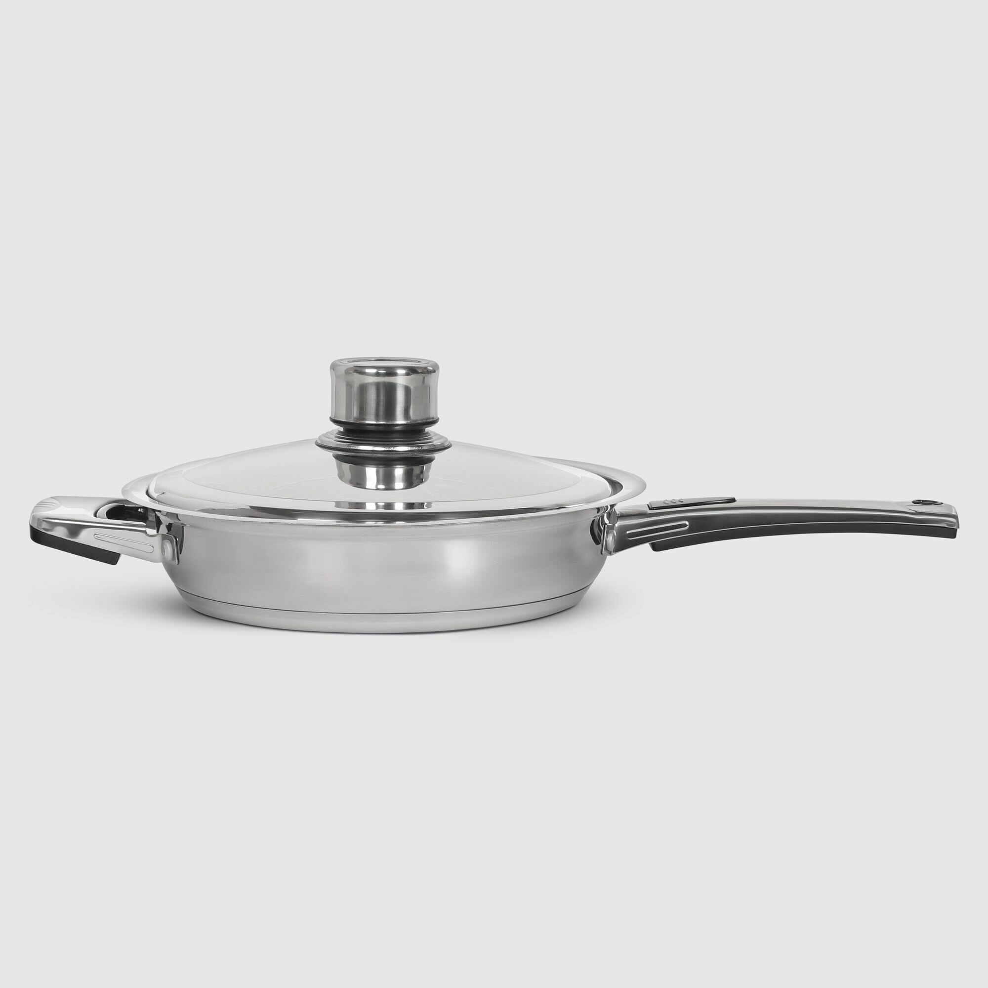 фото Сковорода Vantage с крышкой 24 см 2 л, посуда для кухни