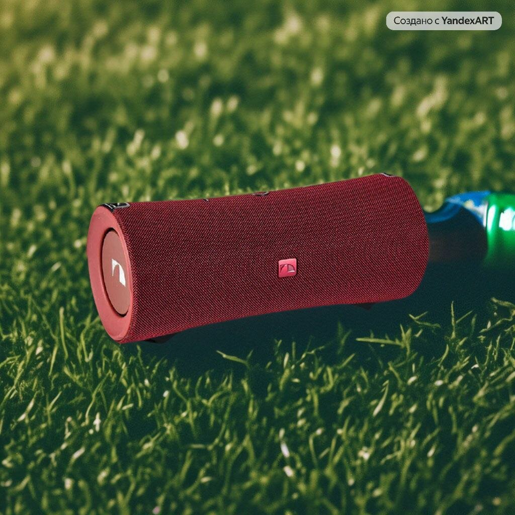 Портативная музыкальная колонка / Bluetooth / NFC / красная / Nakamichi Punch (RED)